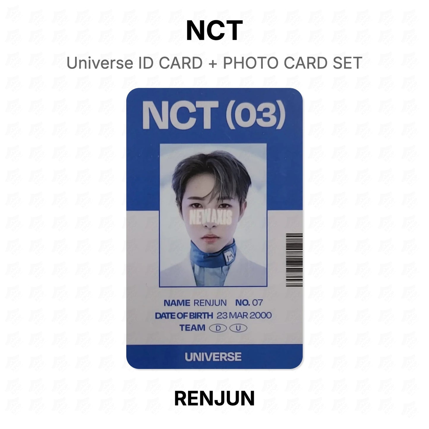 NCT Universe ID CARD + PHOTO CARD SET Official Photocard