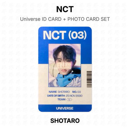 NCT Universe ID CARD + PHOTO CARD SET Official Photocard