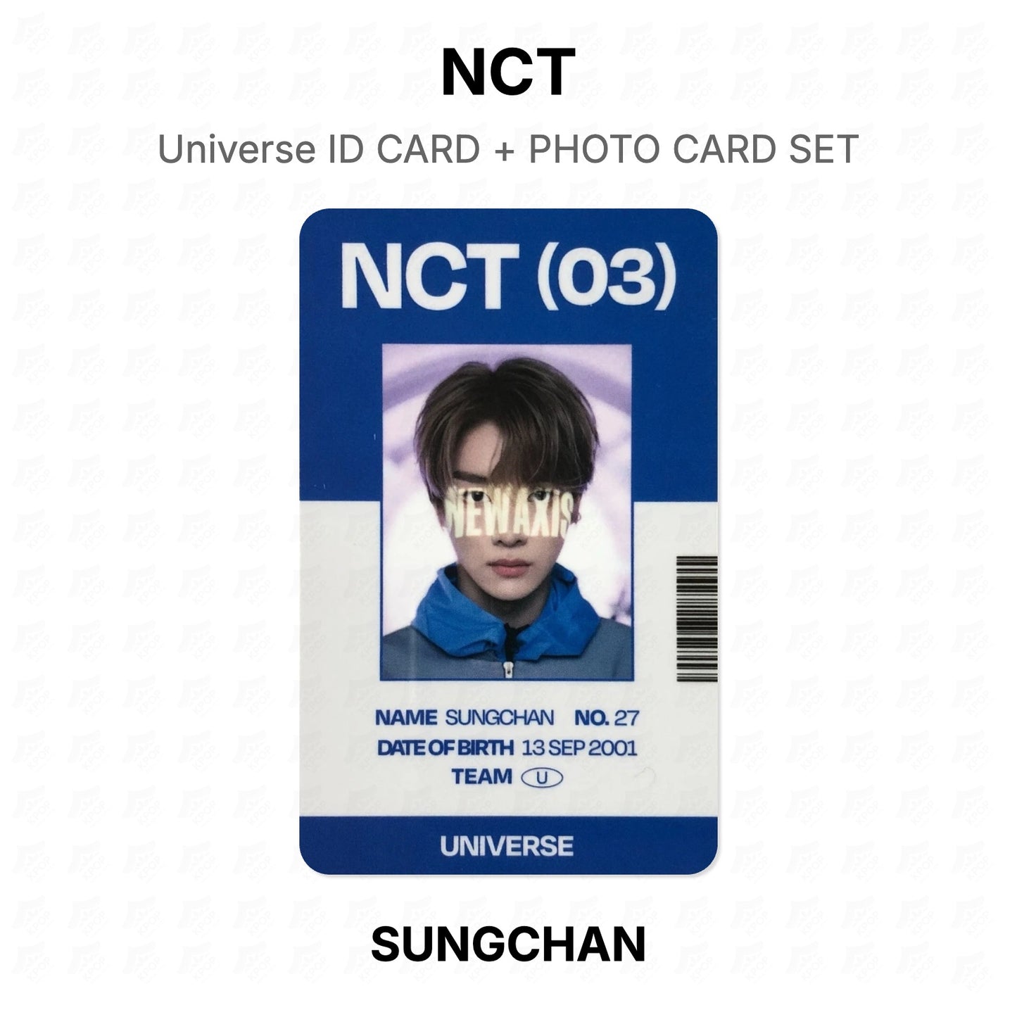 NCT Universe ID CARD + PHOTO CARD SET Official Photocard