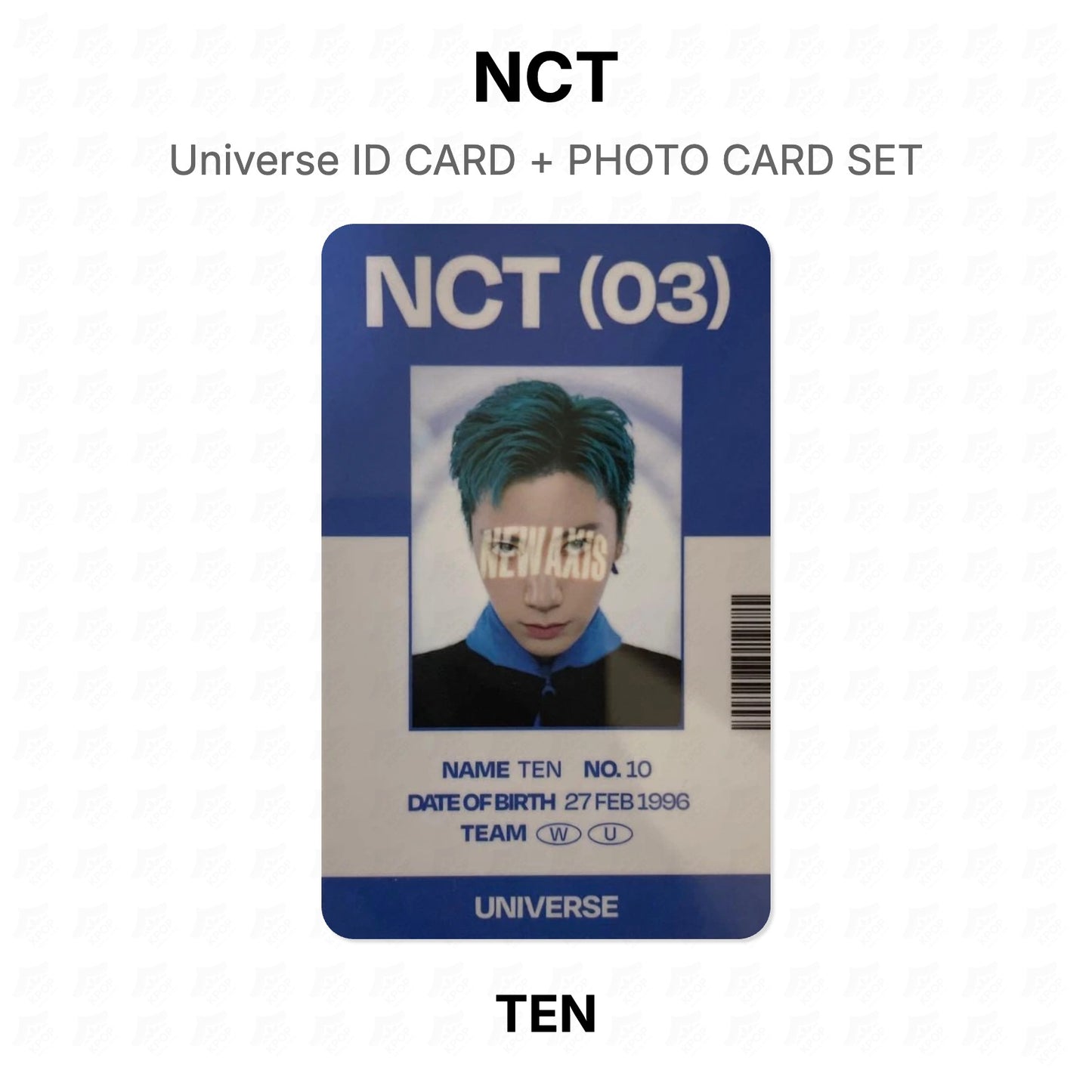 NCT Universe ID CARD + PHOTO CARD SET Official Photocard