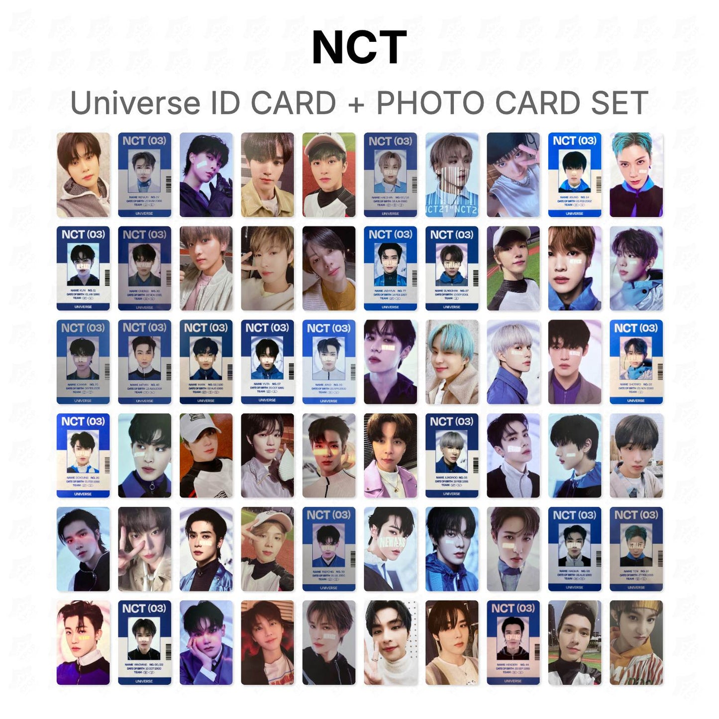 NCT Universe ID CARD + PHOTO CARD SET Official Photocard