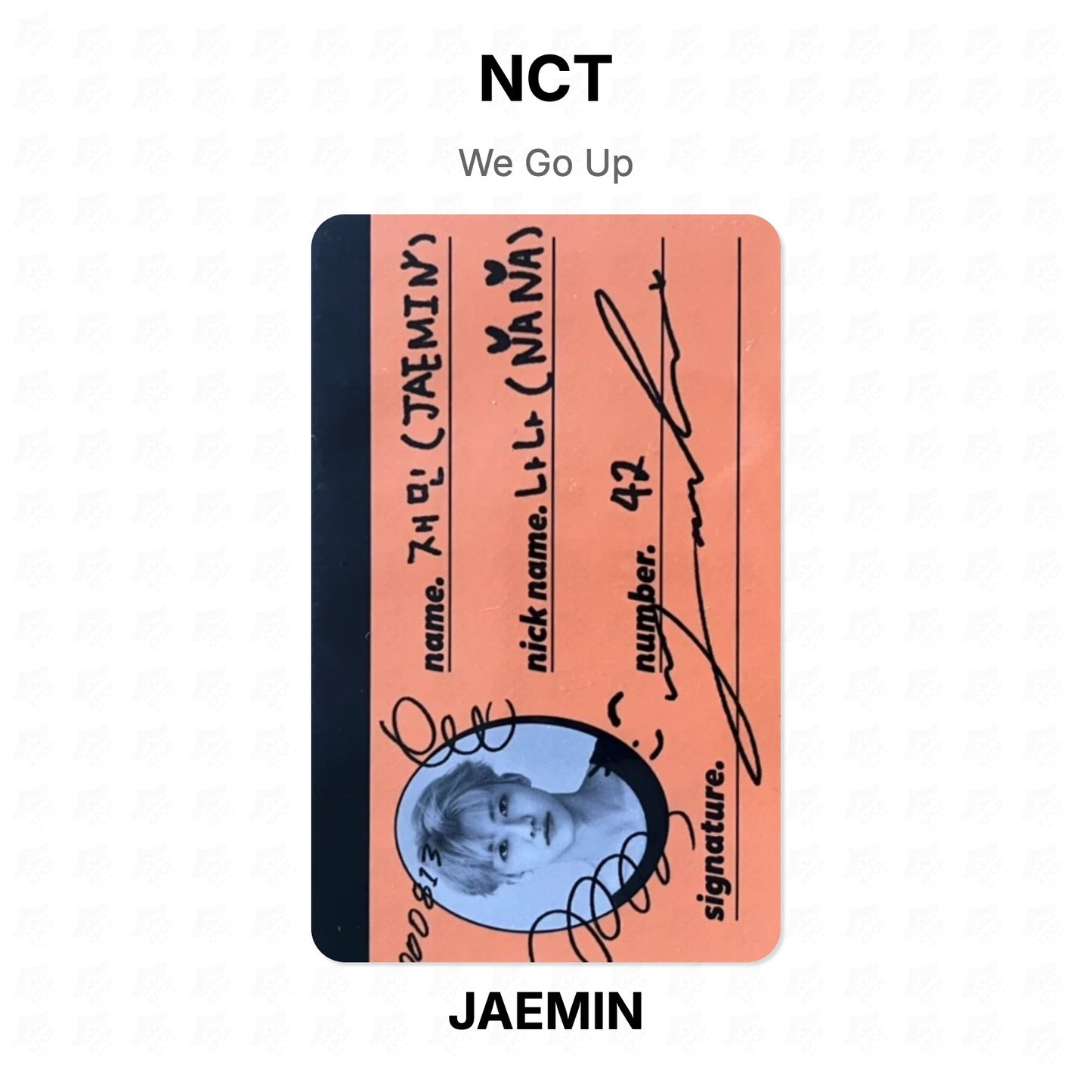 NCT We Go Up Official Photocard
