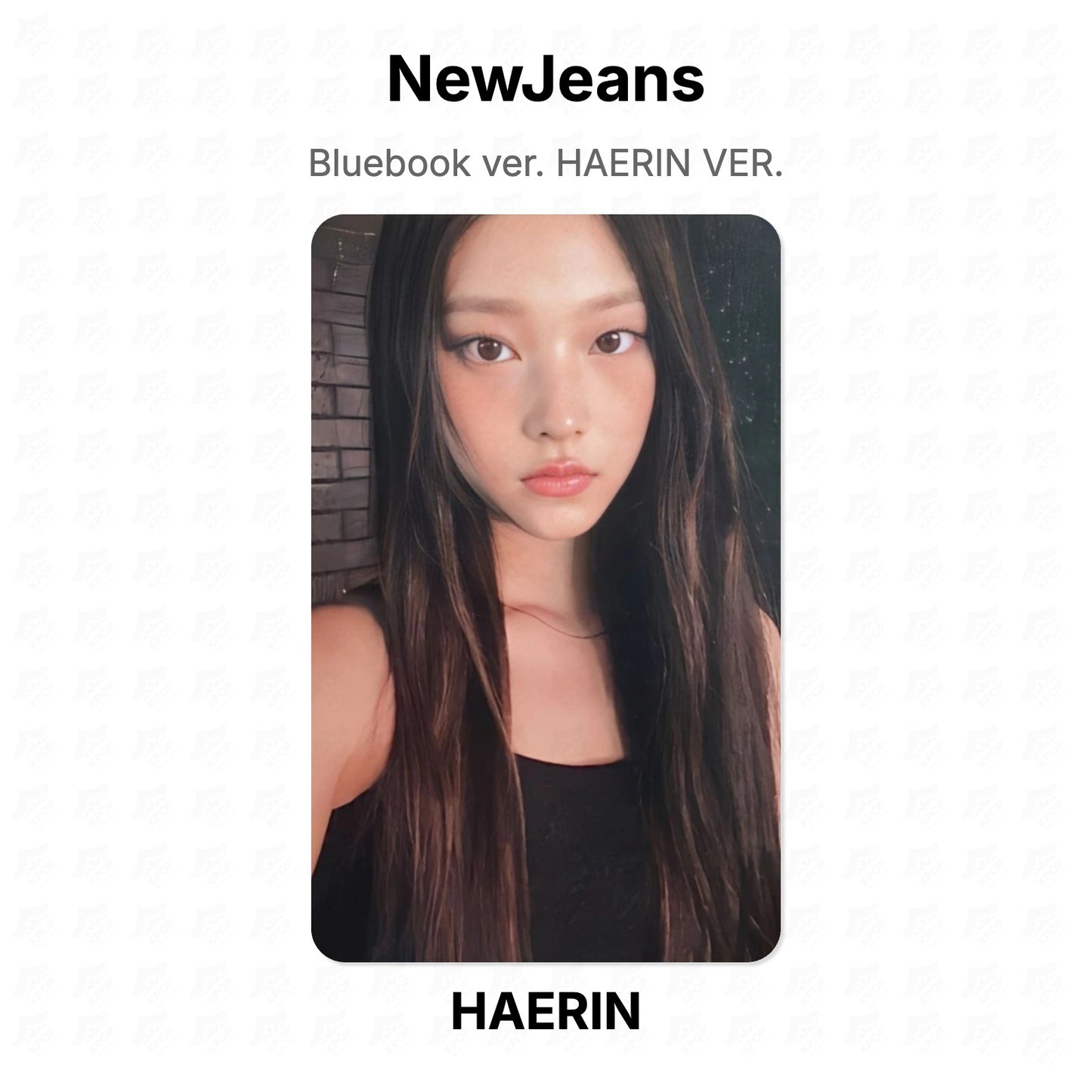NewJeans Bluebook ver. HAERIN VER. Official Photocard