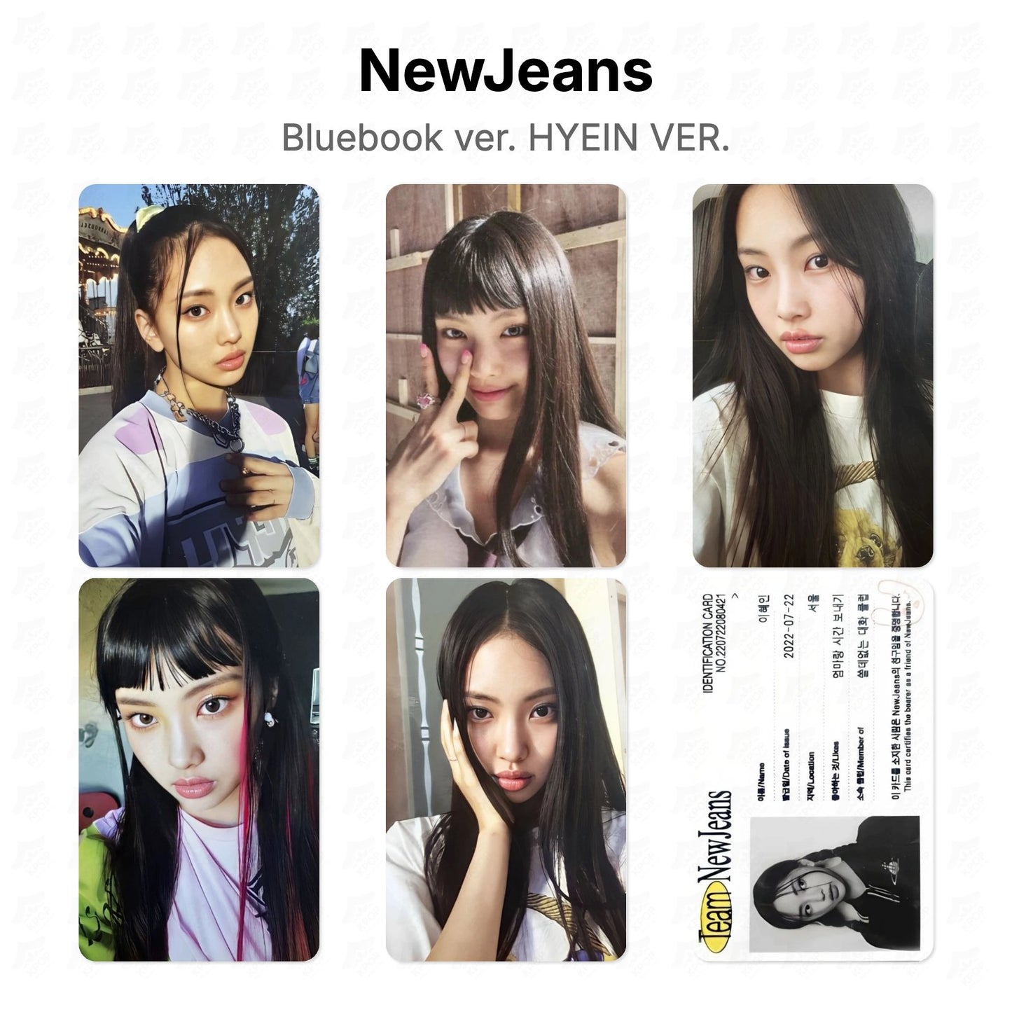NewJeans Bluebook ver. HYEIN VER. Official Photocard