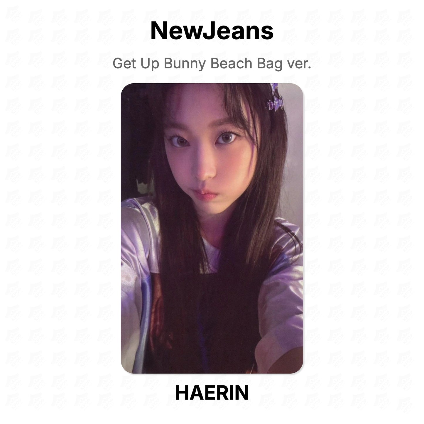 NewJeans Get Up Bunny Beach Bag ver. Official Photocard