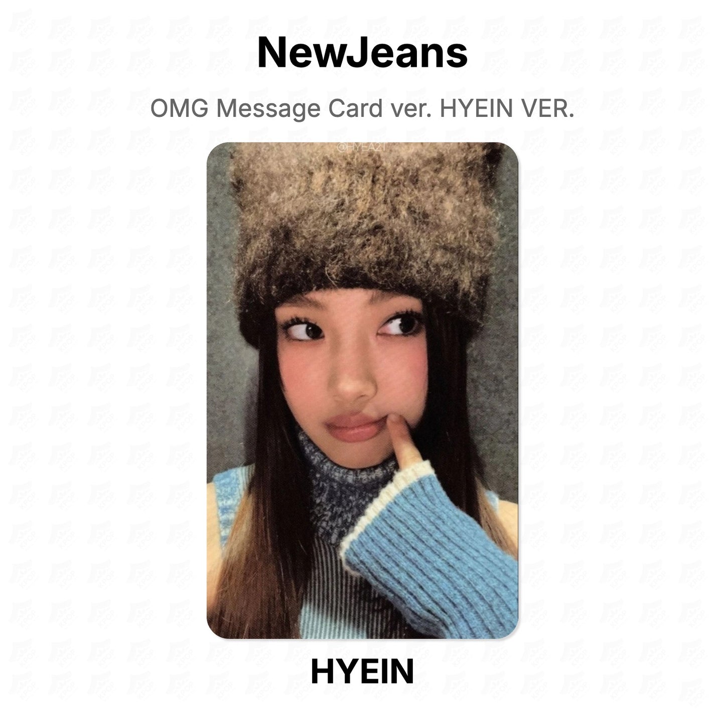 NewJeans OMG Message Card ver. HYEIN VER. Official Photocard