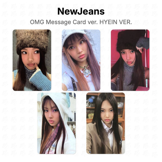 NewJeans OMG Message Card ver. HYEIN VER. Official Photocard