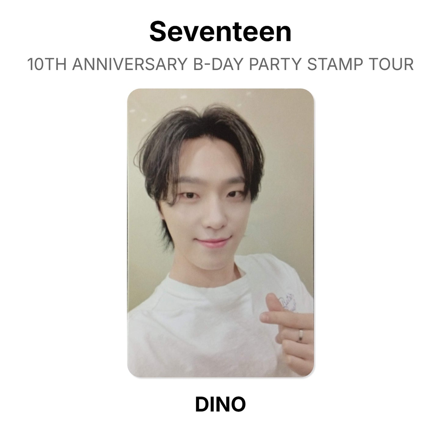 Seventeen 10TH ANNIVERSARY B-DAY PARTY STAMP TOUR Official Photocard