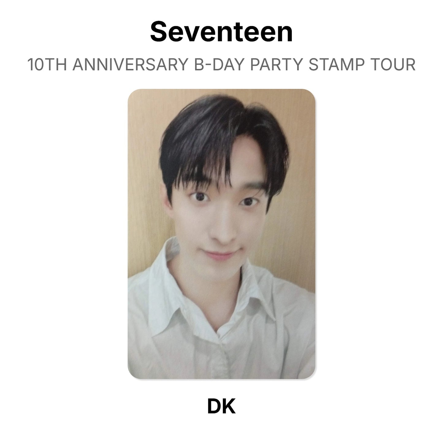 Seventeen 10TH ANNIVERSARY B-DAY PARTY STAMP TOUR Official Photocard