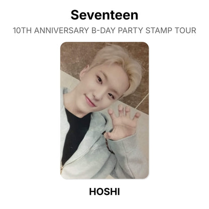 Seventeen 10TH ANNIVERSARY B-DAY PARTY STAMP TOUR Official Photocard