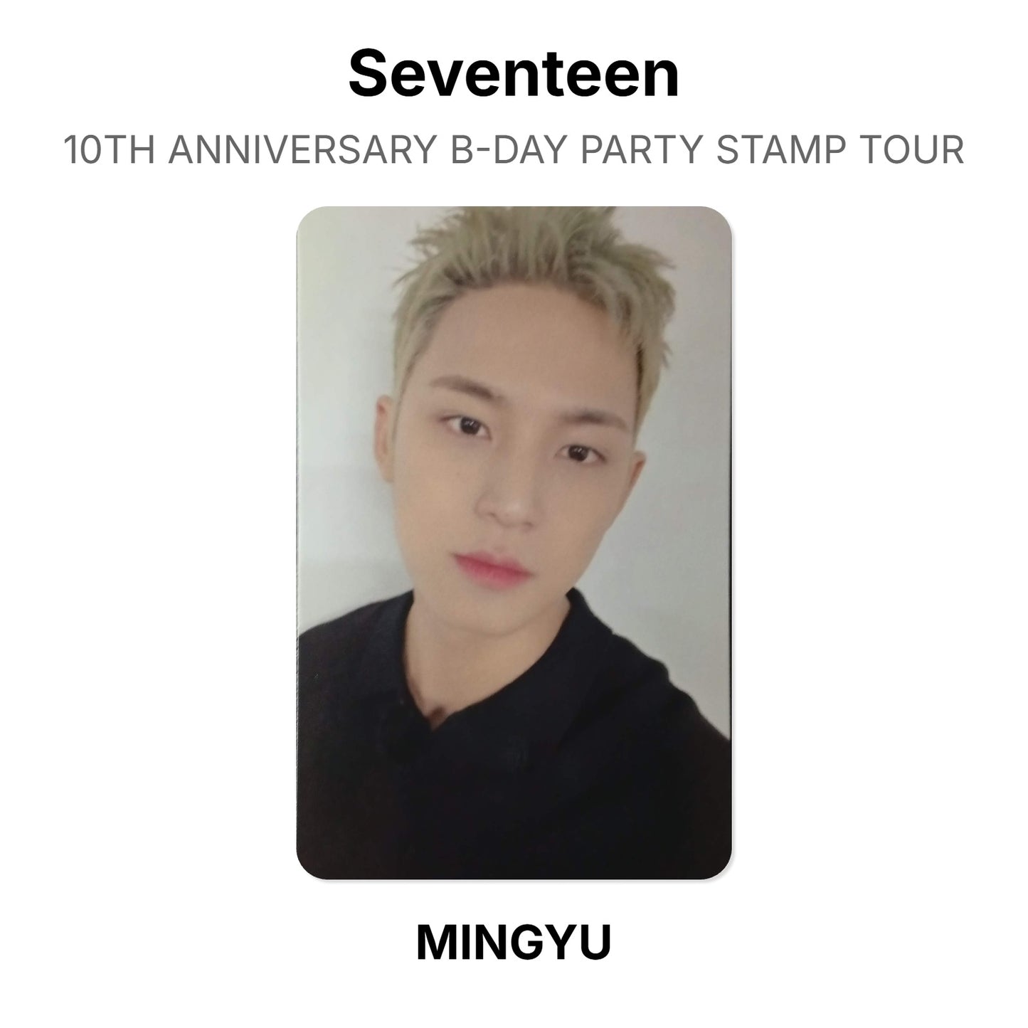 Seventeen 10TH ANNIVERSARY B-DAY PARTY STAMP TOUR Official Photocard