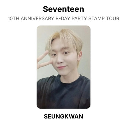 Seventeen 10TH ANNIVERSARY B-DAY PARTY STAMP TOUR Official Photocard