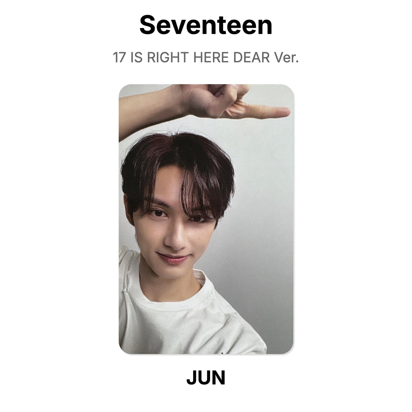 Seventeen 17 IS RIGHT HERE DEAR Ver. Official Photocard