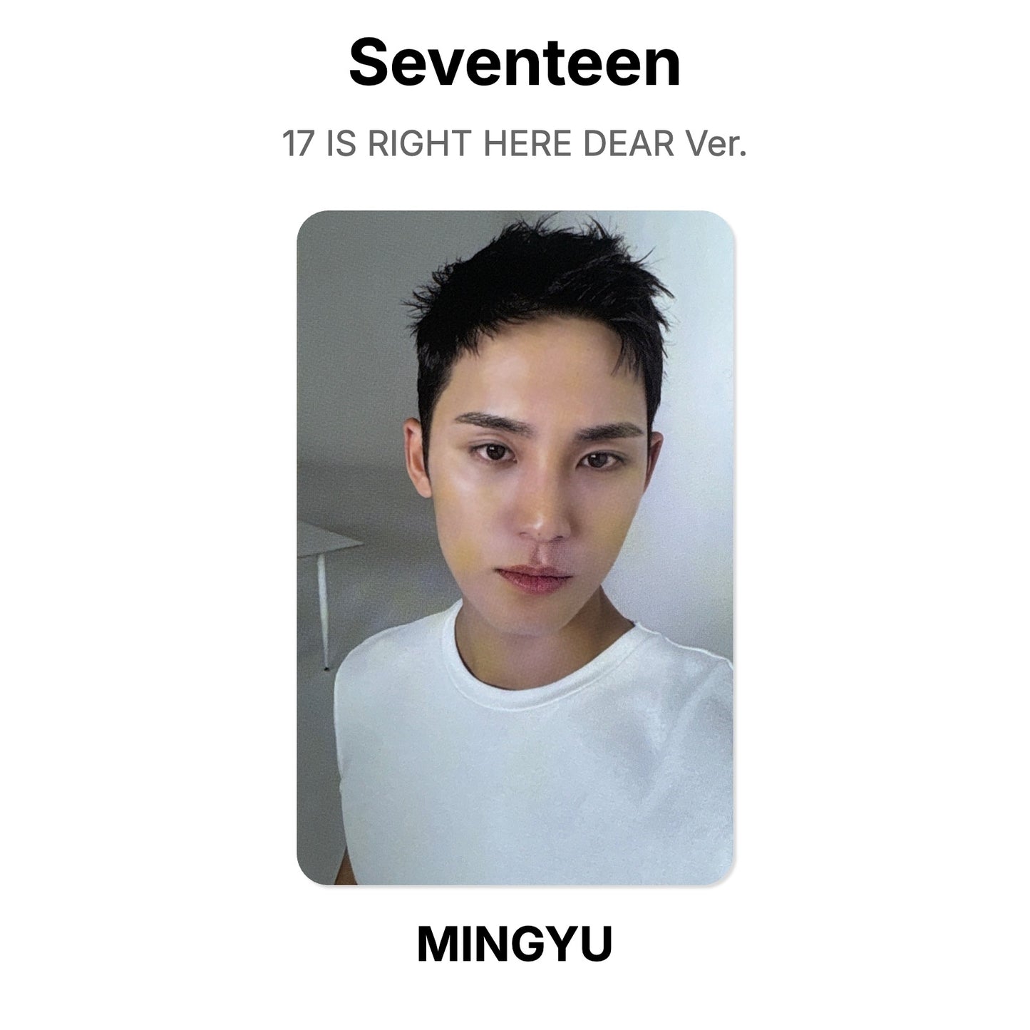 Seventeen 17 IS RIGHT HERE DEAR Ver. Official Photocard