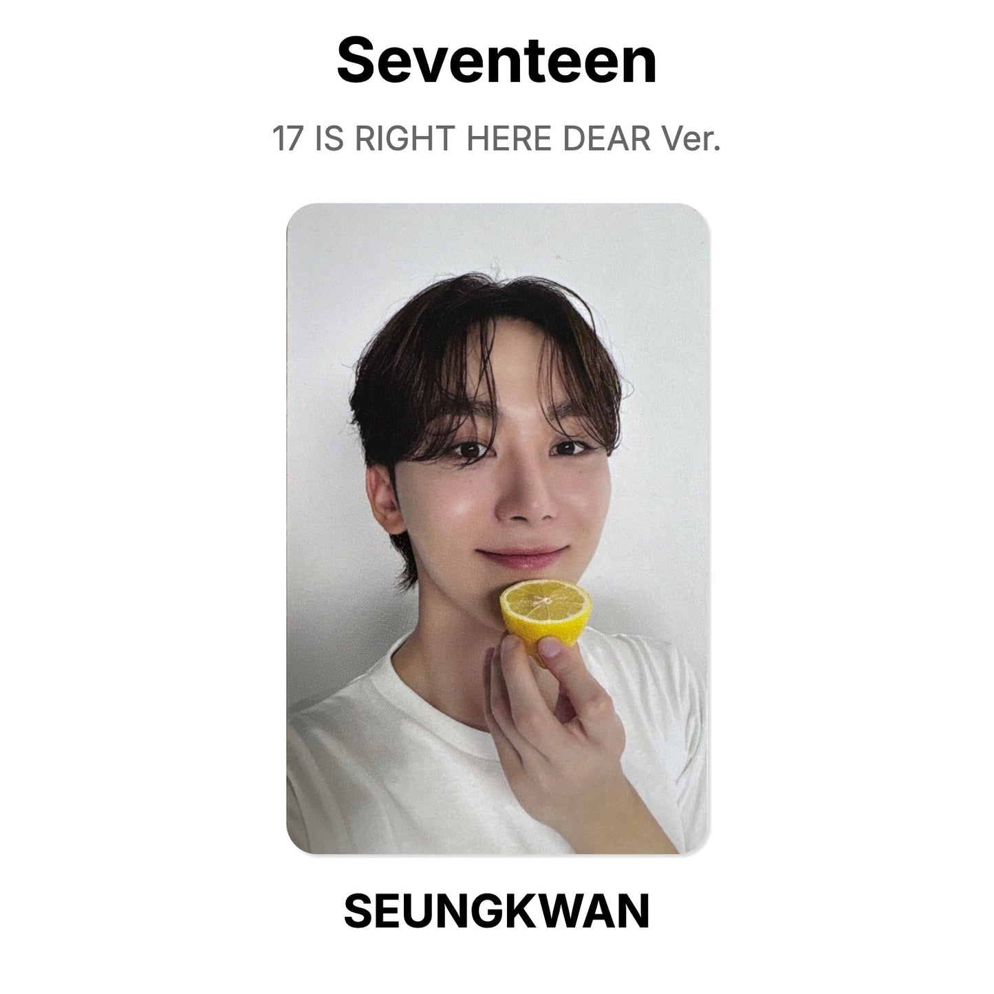 Seventeen 17 IS RIGHT HERE DEAR Ver. Official Photocard