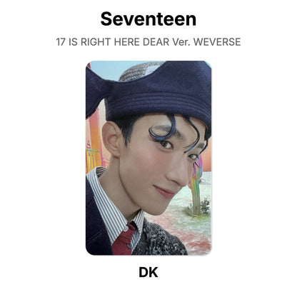 Seventeen 17 IS RIGHT HERE DEAR Ver. WEVERSE Official Photocard