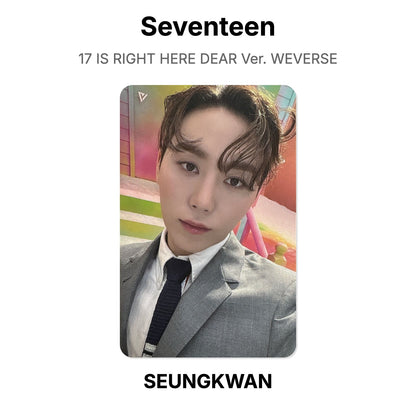 Seventeen 17 IS RIGHT HERE DEAR Ver. WEVERSE Official Photocard