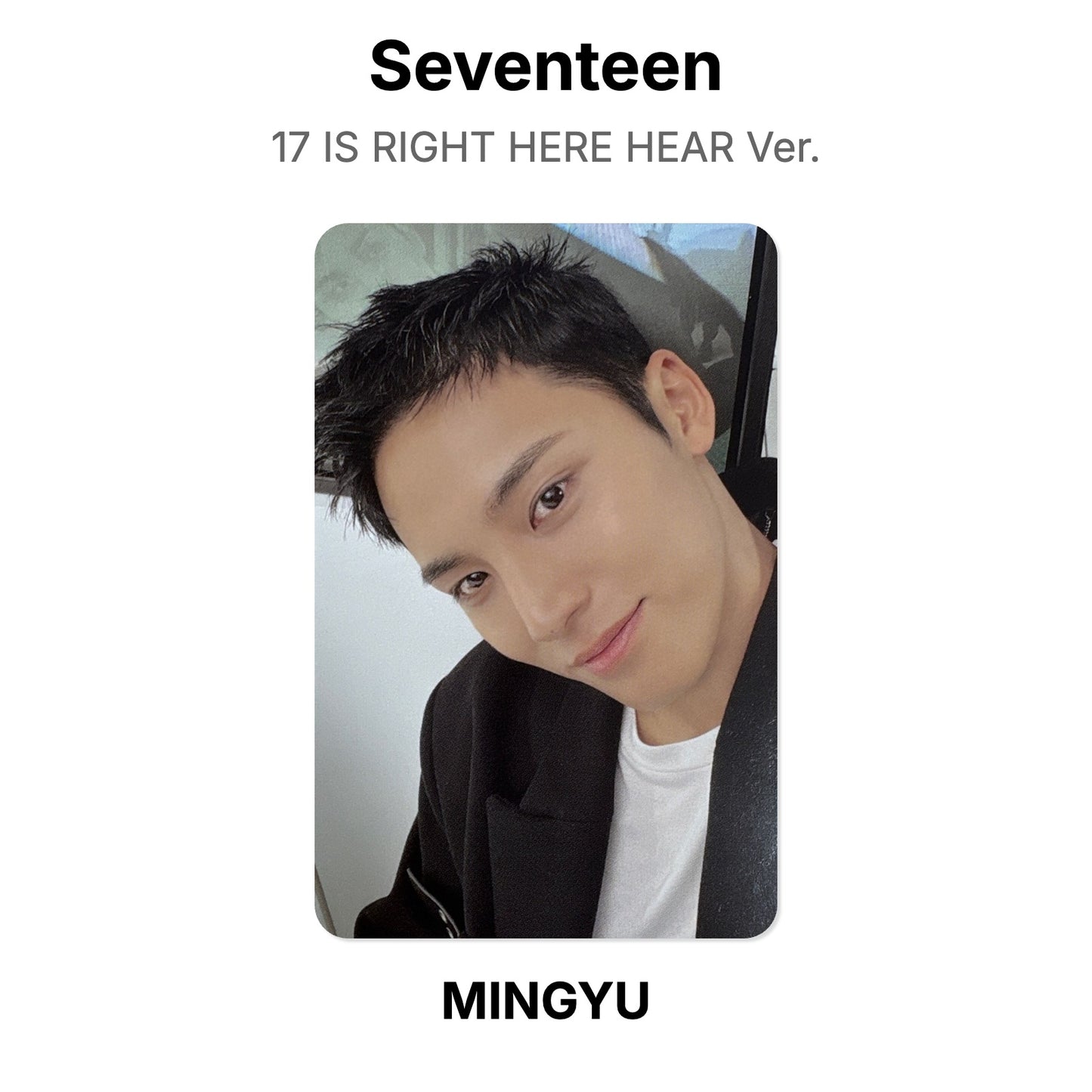Seventeen 17 IS RIGHT HERE HEAR Ver. Official Photocard