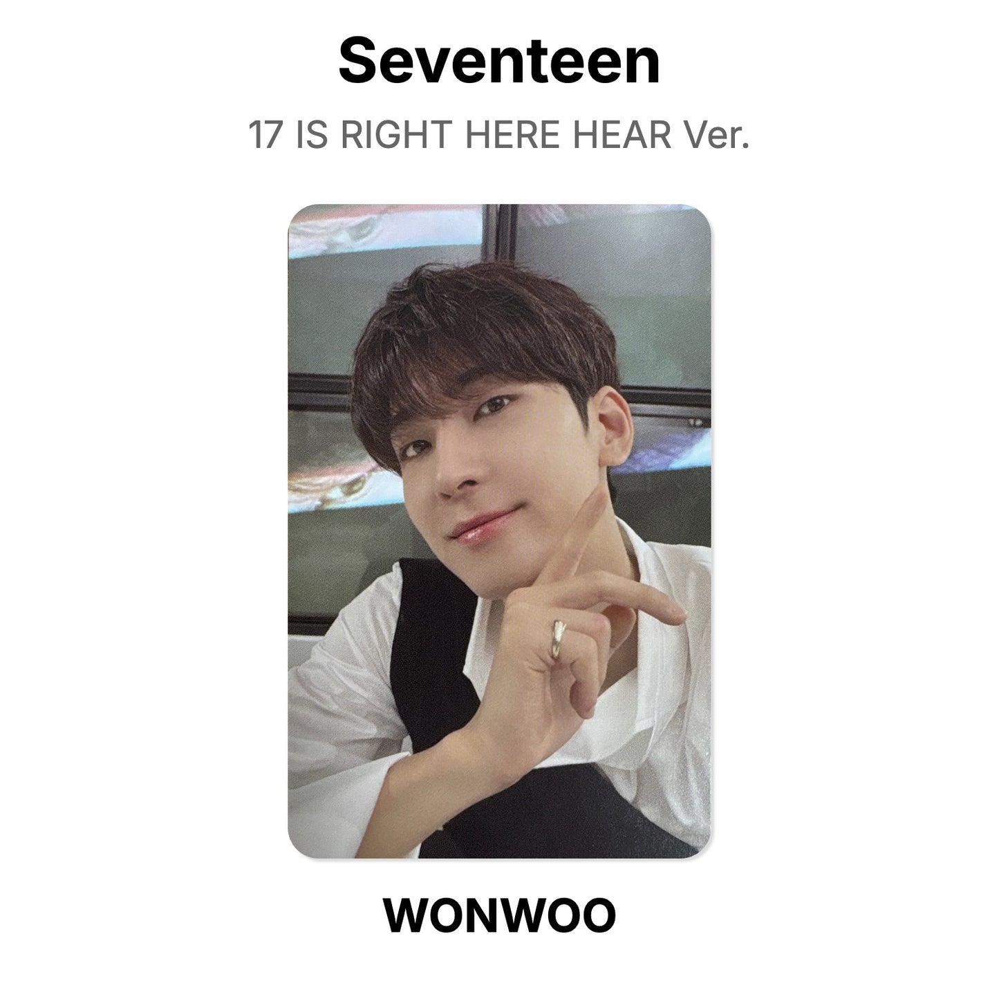 Seventeen 17 IS RIGHT HERE HEAR Ver. Official Photocard