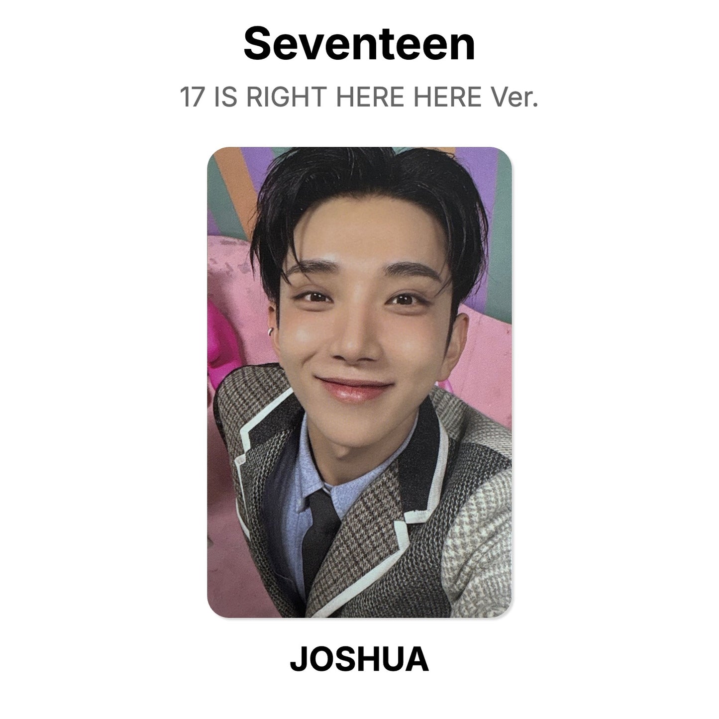 Seventeen 17 IS RIGHT HERE HERE Ver. Official Photocard