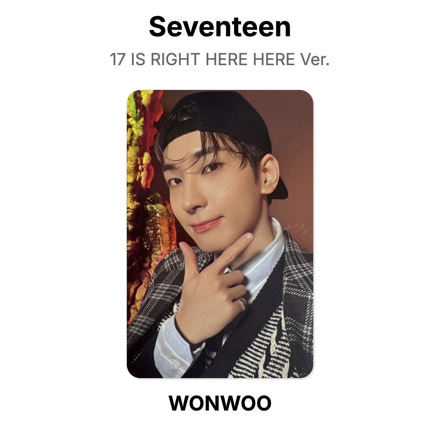 Seventeen 17 IS RIGHT HERE HERE Ver. Official Photocard