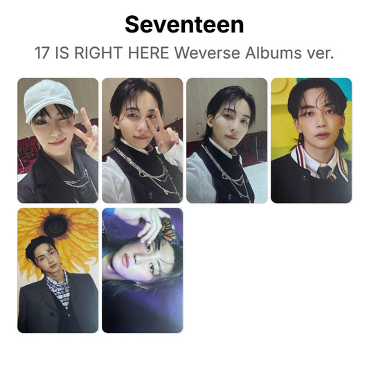 Seventeen 17 IS RIGHT HERE Weverse Albums ver. Official Photocard