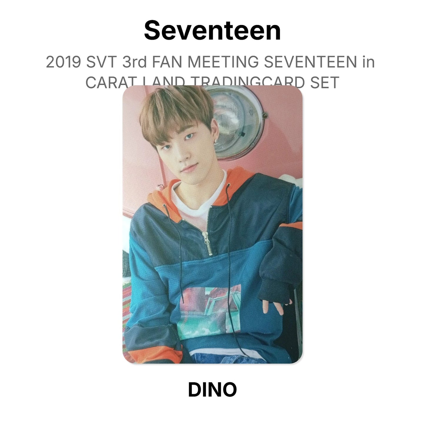 Seventeen 2019 SVT 3rd FAN MEETING SEVENTEEN in CARAT LAND TRADINGCARD SET официальная фотокарта
