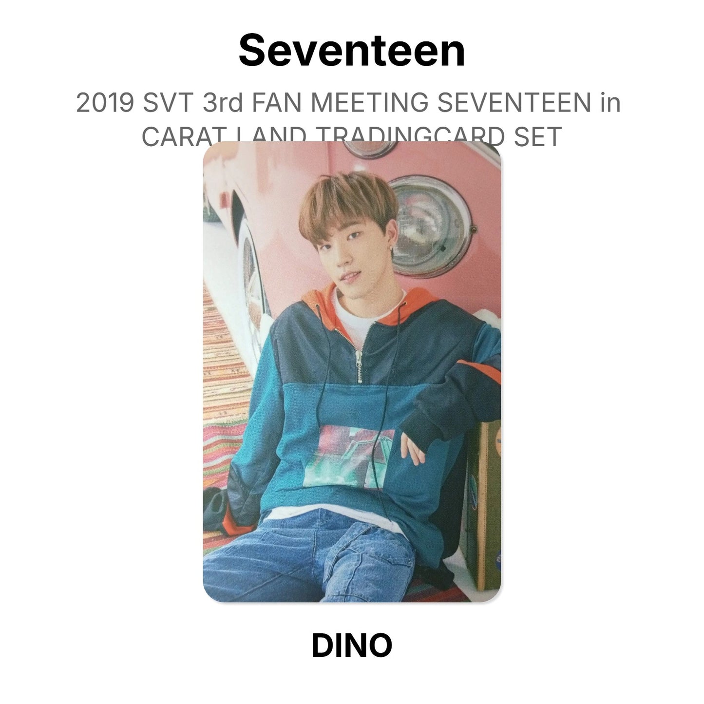 Seventeen 2019 SVT 3rd FAN MEETING SEVENTEEN in CARAT LAND TRADINGCARD SET официальная фотокарта