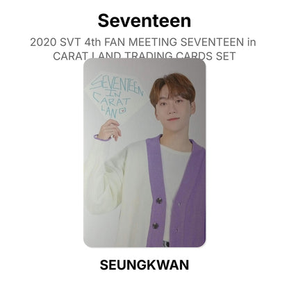 Seventeen 2020 SVT 4th FAN MEETING SEVENTEEN in CARAT LAND TRADING CARDS SET Official Photocard