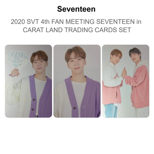 Seventeen 2020 SVT 4th FAN MEETING SEVENTEEN in CARAT LAND TRADING CARDS SET Official Photocard