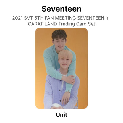 Seventeen 2021 SVT 5TH FAN MEETING SEVENTEEN in CARAT LAND Trading Card Set Official Photocard