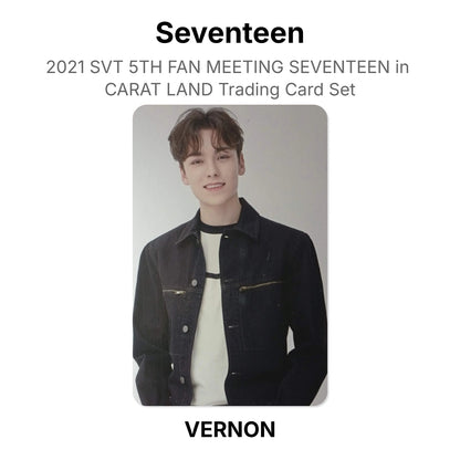 Seventeen 2021 SVT 5TH FAN MEETING SEVENTEEN in CARAT LAND Trading Card Set Official Photocard