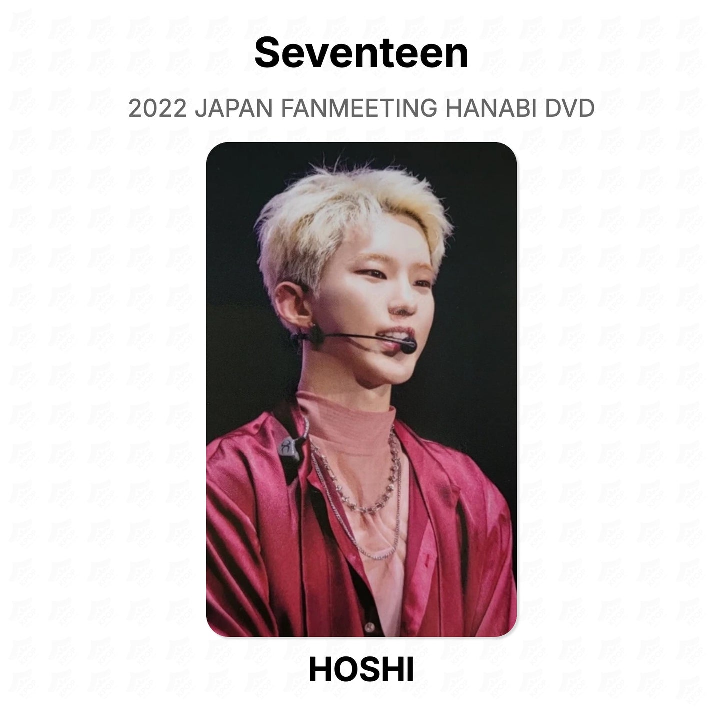 Seventeen 2022 JAPAN FANMEETING HANABI DVD Official Photocard