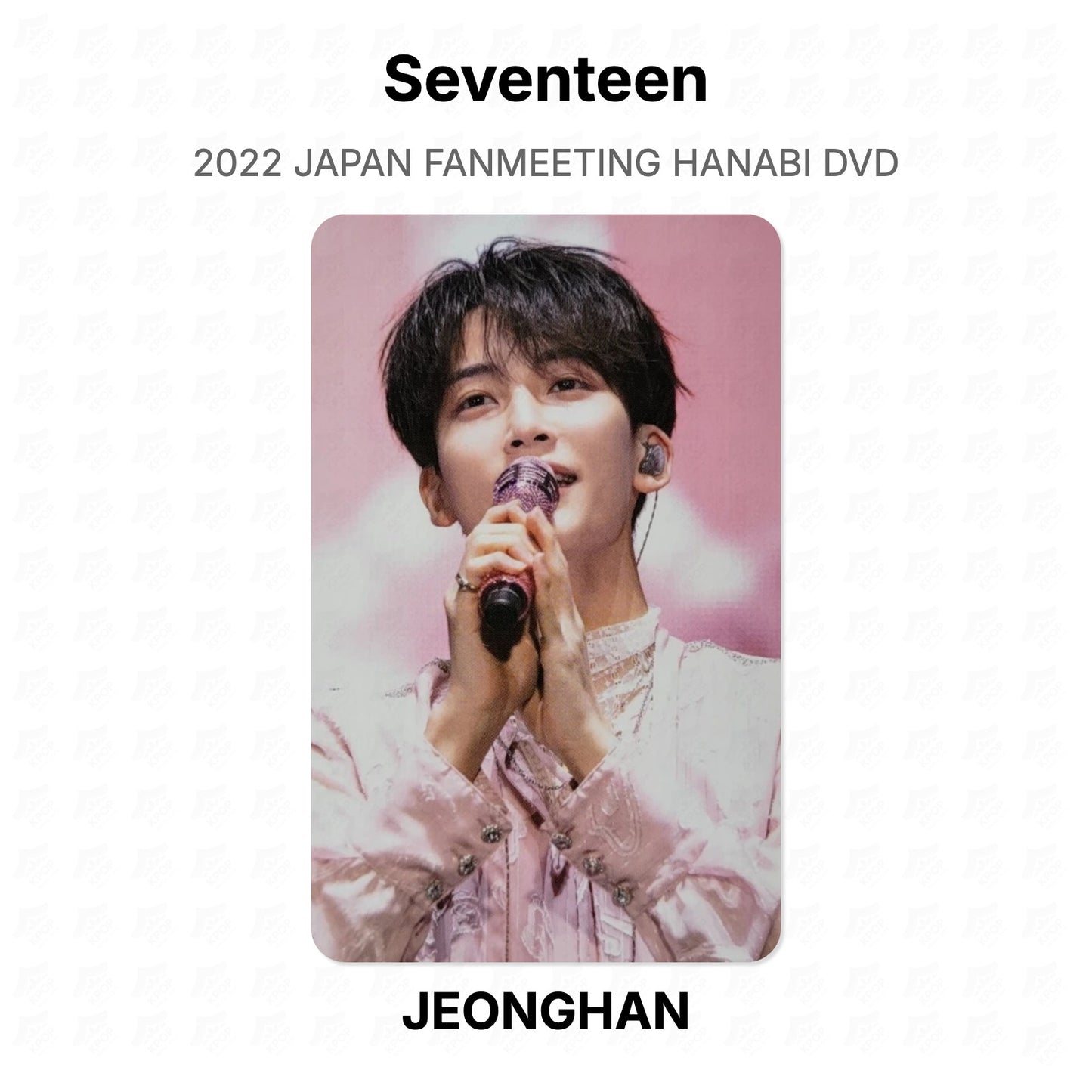 Seventeen 2022 JAPAN FANMEETING HANABI DVD Official Photocard