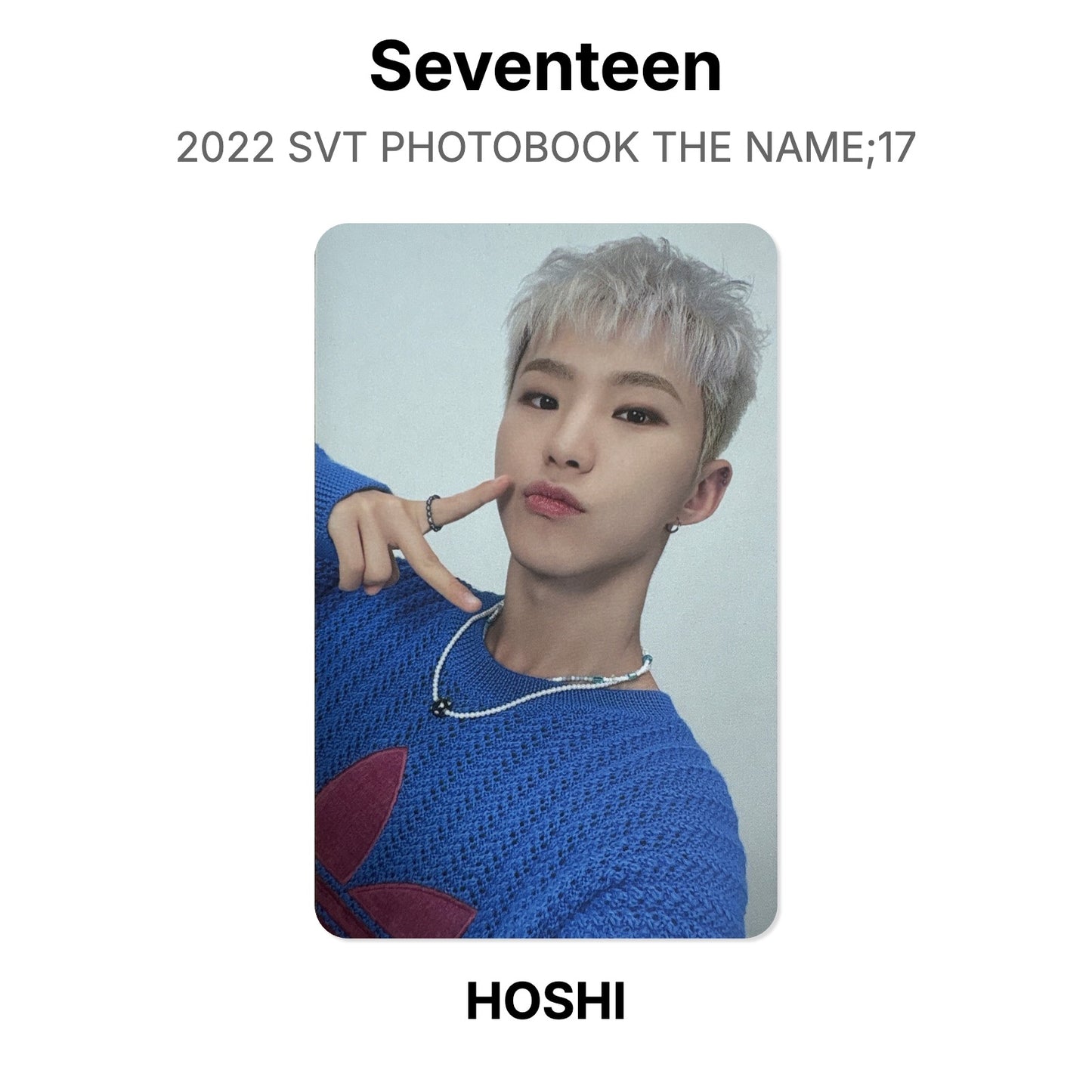 Seventeen 2022 SVT PHOTOBOOK THE NAME;17 Official Photocard