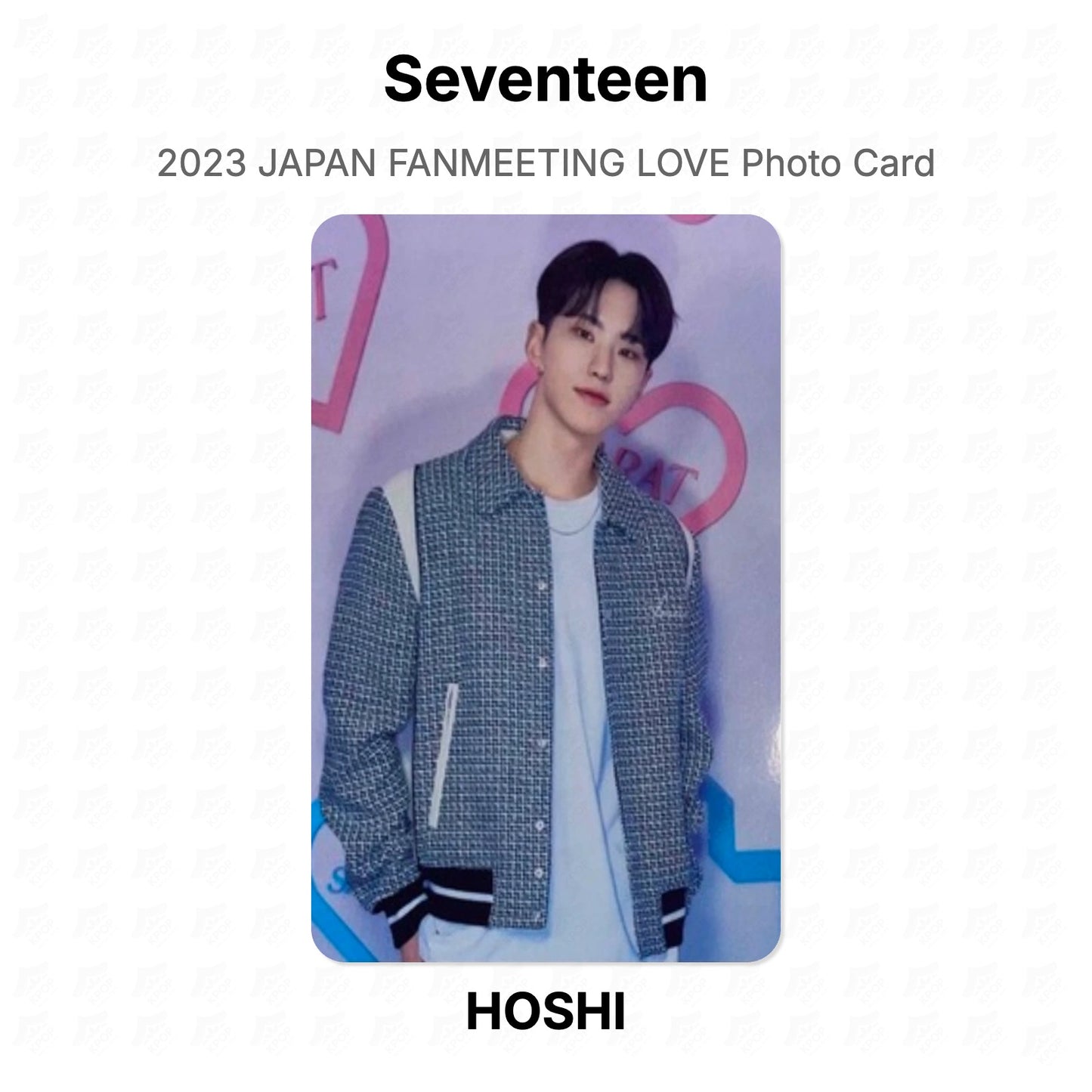 Seventeen 2023 JAPAN FANMEETING LOVE Photo Card Official Photocard