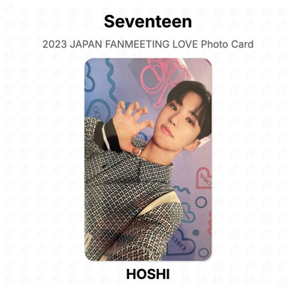 Seventeen 2023 JAPAN FANMEETING LOVE Photo Card Official Photocard