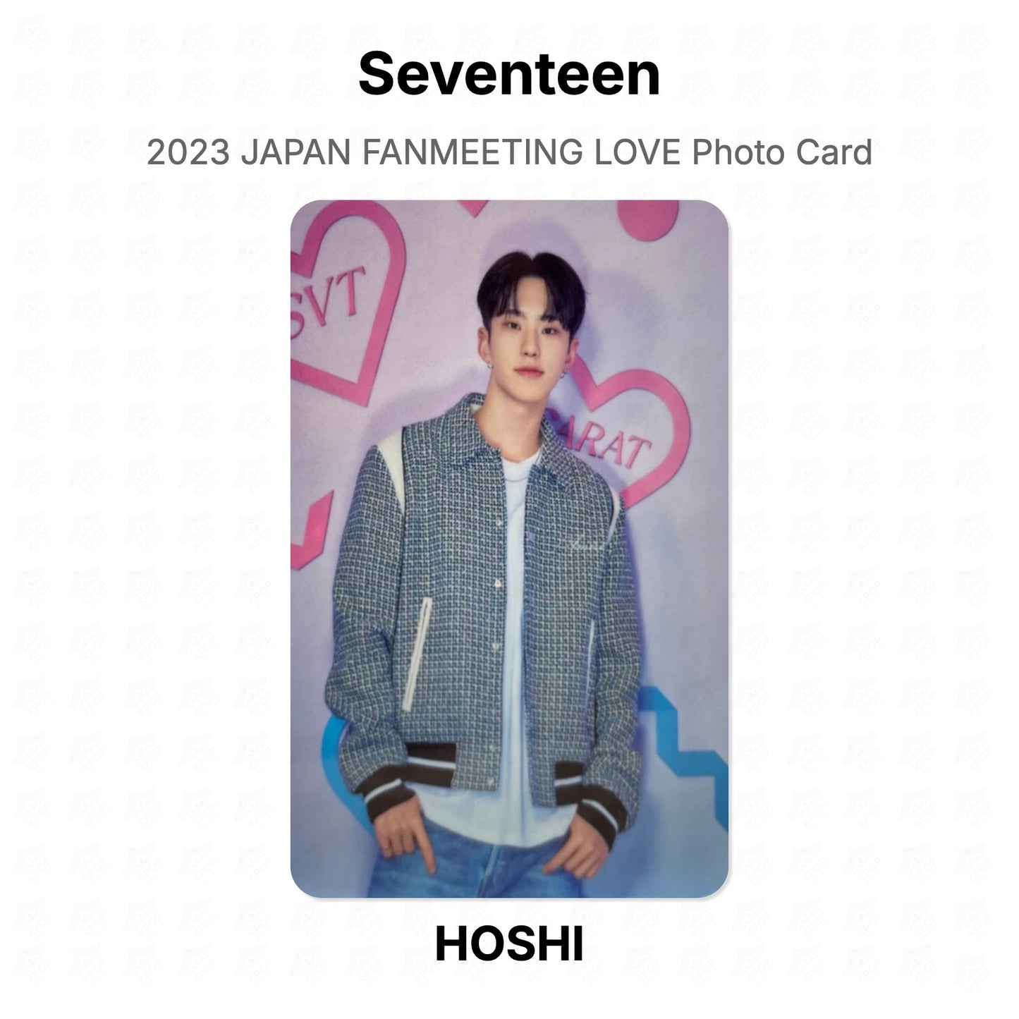 Seventeen 2023 JAPAN FANMEETING LOVE Photo Card Official Photocard