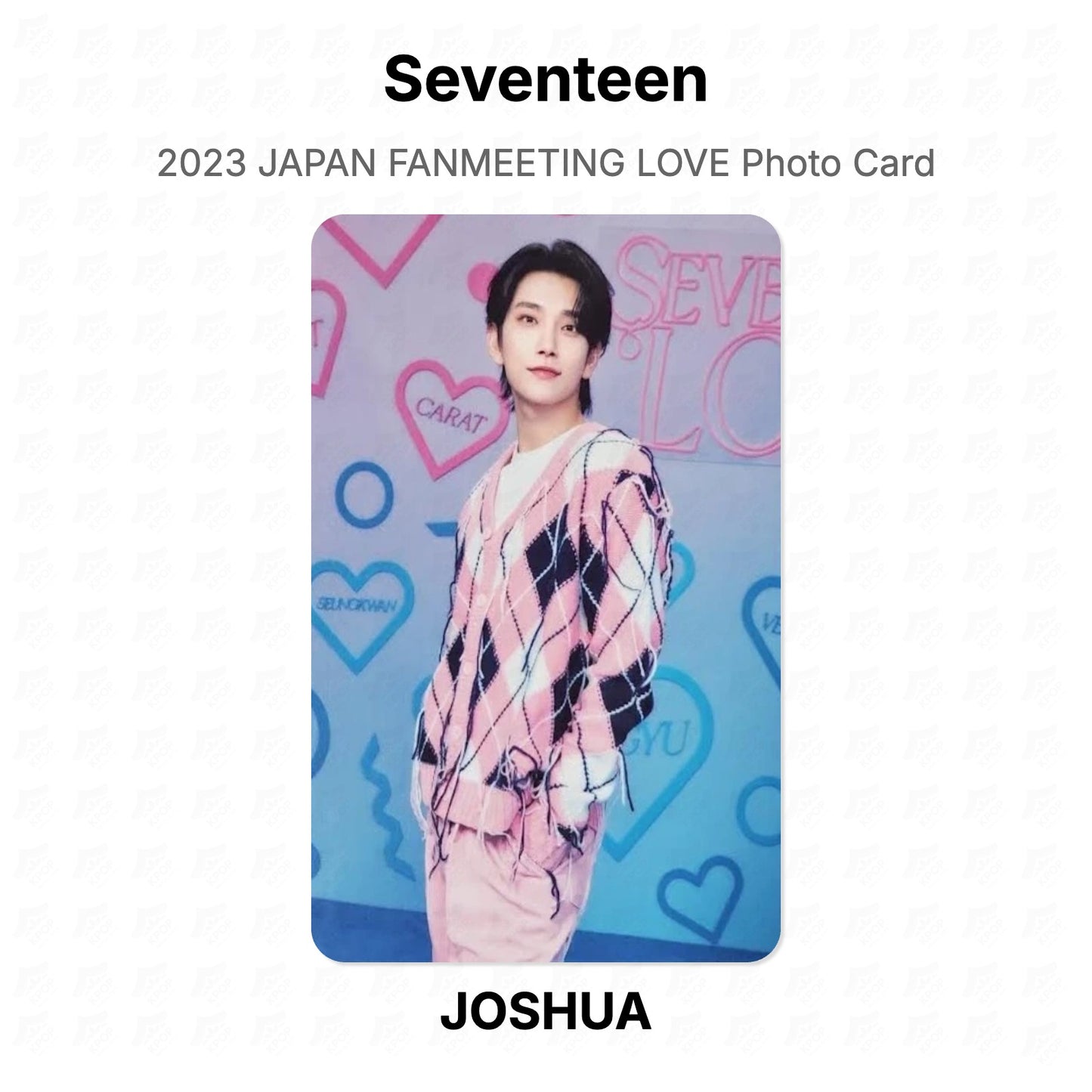 Seventeen 2023 JAPAN FANMEETING LOVE Photo Card Official Photocard