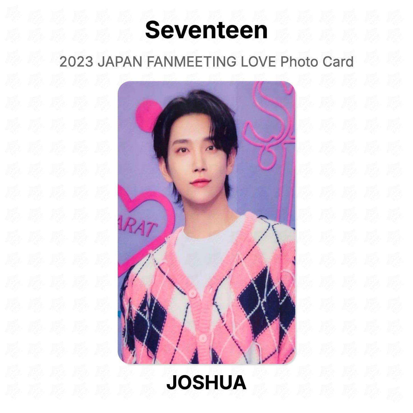 Seventeen 2023 JAPAN FANMEETING LOVE Photo Card Official Photocard