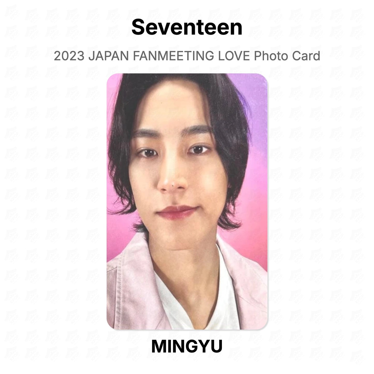 Seventeen 2023 JAPAN FANMEETING LOVE Photo Card Official Photocard