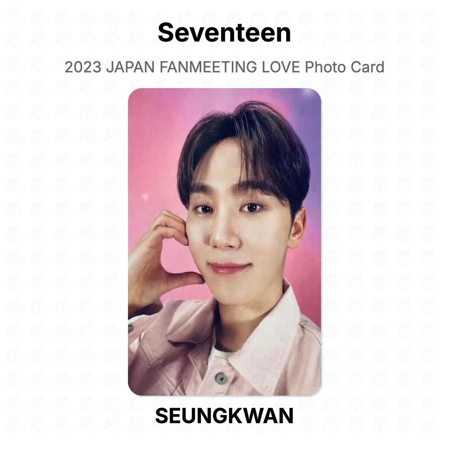 Seventeen 2023 JAPAN FANMEETING LOVE Photo Card Official Photocard