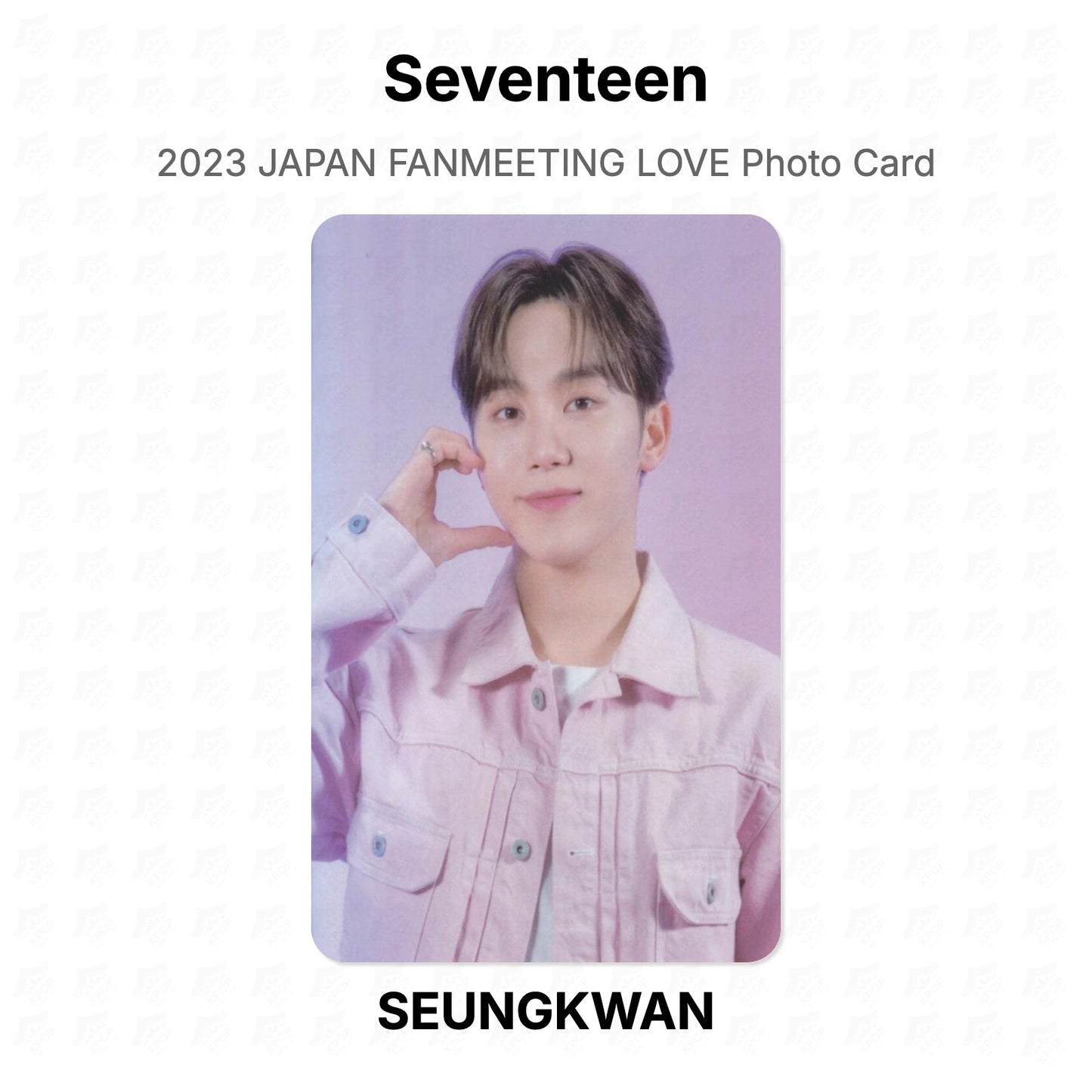 Seventeen 2023 JAPAN FANMEETING LOVE Photo Card Official Photocard