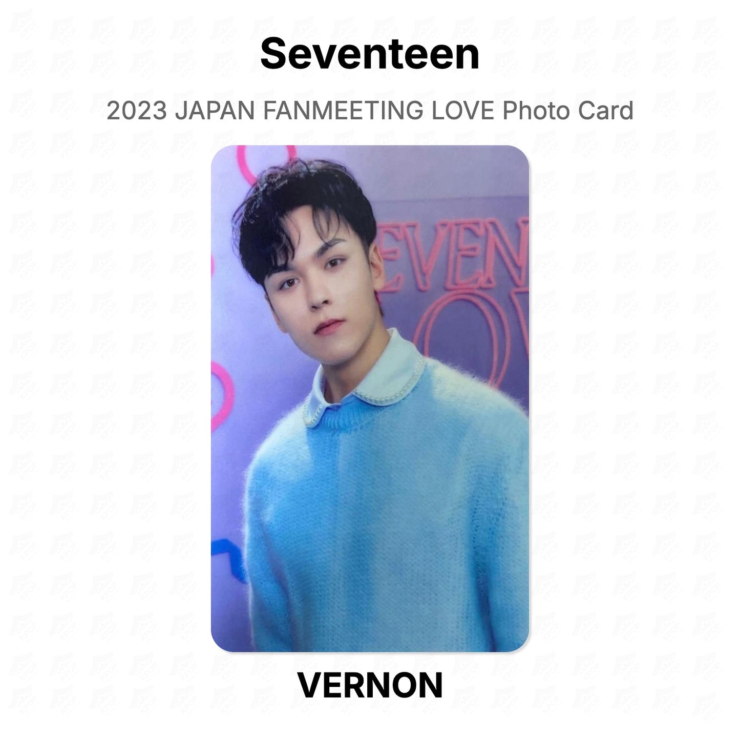 Seventeen 2023 JAPAN FANMEETING LOVE Photo Card Official Photocard