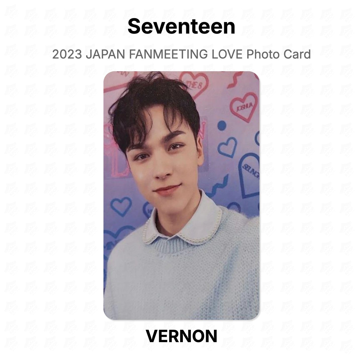 Seventeen 2023 JAPAN FANMEETING LOVE Photo Card Official Photocard