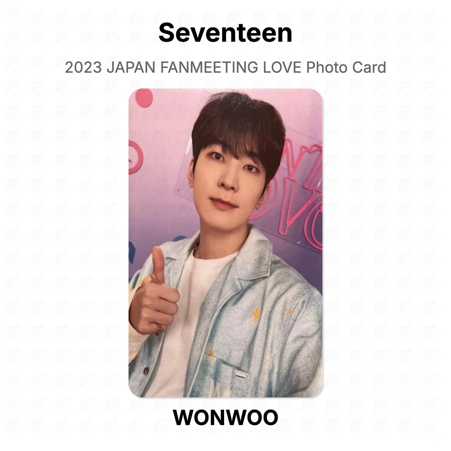 Seventeen 2023 JAPAN FANMEETING LOVE Photo Card Official Photocard
