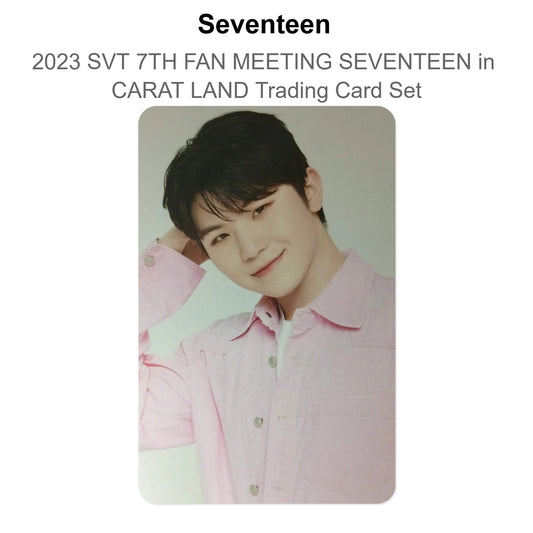 Seventeen 2023 SVT 7TH FAN MEETING SEVENTEEN in CARAT LAND Trading Card Set Official Photocard