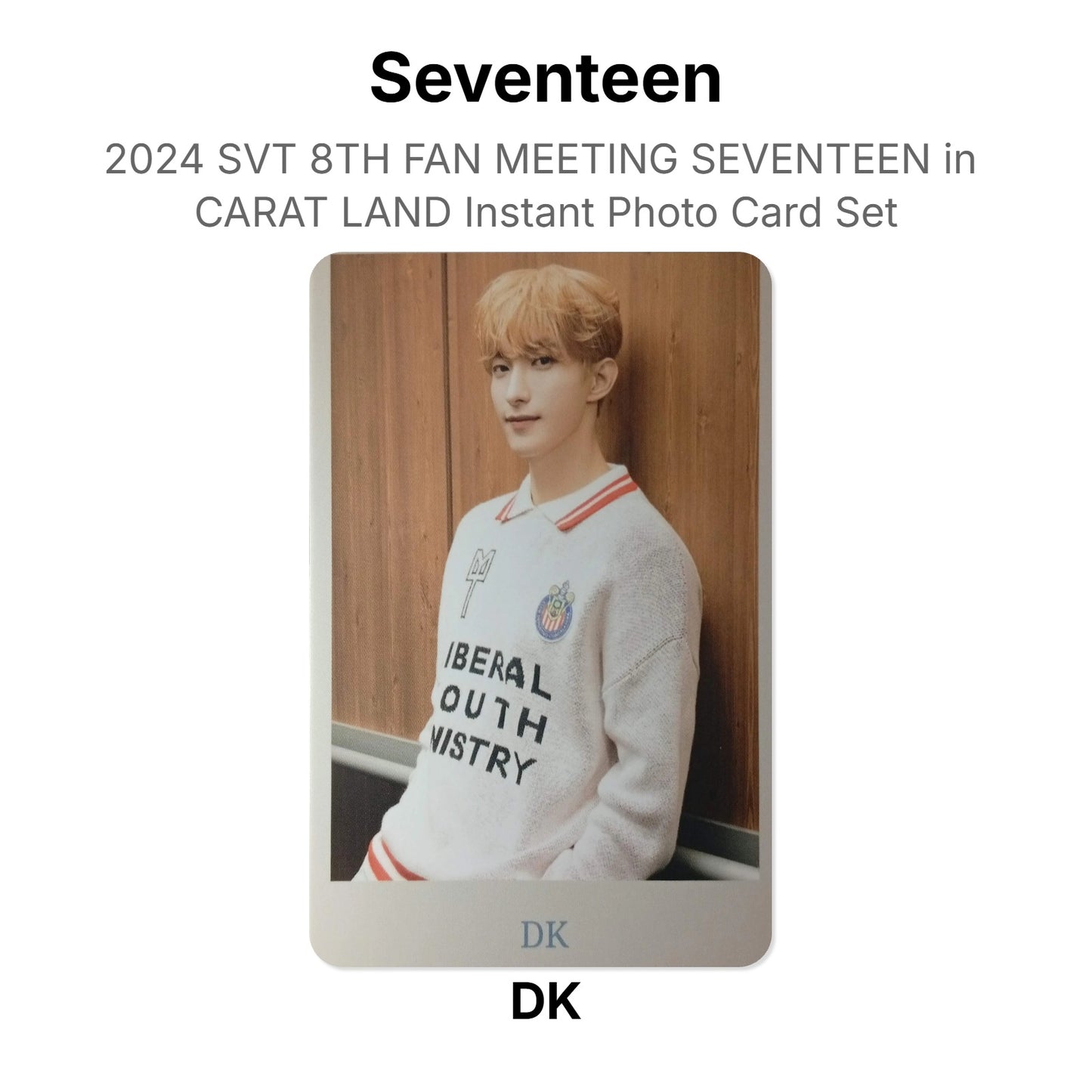 Seventeen 2024 SVT 8TH FAN MEETING SEVENTEEN in CARAT LAND Instant Photo Card Set Official Photocard