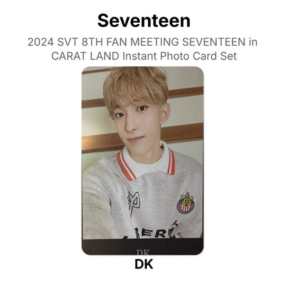 Seventeen 2024 SVT 8TH FAN MEETING SEVENTEEN in CARAT LAND Instant Photo Card Set Official Photocard
