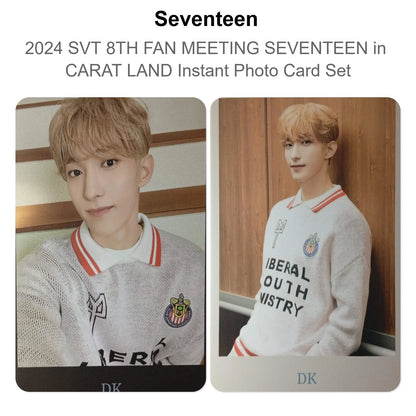 Seventeen 2024 SVT 8TH FAN MEETING SEVENTEEN in CARAT LAND Instant Photo Card Set Official Photocard